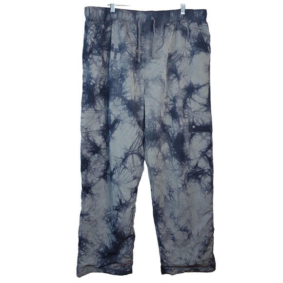 Jordan Black and Gray Tie-Dye Lined Track Pants - Picture 2 of 6